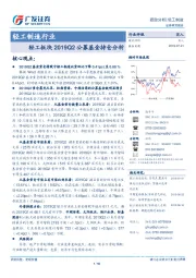 轻工制造行业：轻工板块2019Q2公募基金持仓分析