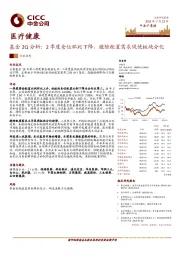 医疗健康基金2Q分析：2季度仓位环比下降，避险配置需求促使板块分化