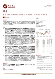零售基金2Q19持仓分析：超配0.41个百分点，优选配置行业龙头