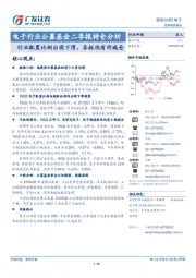 电子行业公募基金二季报持仓分析：行业配置比例出现下滑，各板块有所减仓