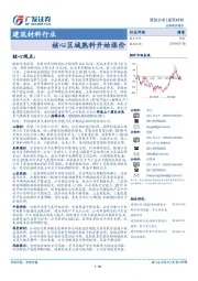 建筑材料行业跟踪分析：核心区域熟料开始涨价