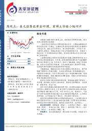 金属、非金属与采矿周观点：美元强势致黄金回调，重稀土价格小幅回升
