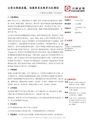 计算机行业周报：公有云高速发展，估值体系呈现多元化特征