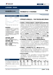 纺织服装行业8月投资策略:汇率贬值关注制造龙头,布局中报具备业绩支撑标的