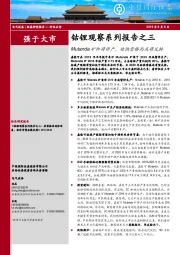 钴锂观察系列报告之三：Mutanda矿即将停产，钴供需格局或将反转