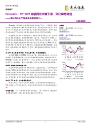 海外石化化工龙头半年报系列之一：Covestro：2019Q2业绩同比大幅下滑，环比保持稳定