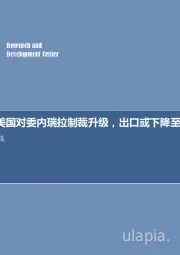 石油开采行业周报：每周油记：美国对委内瑞拉制裁升级，出口或下降至近乎0？