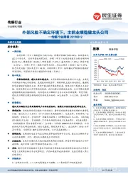 传媒行业周报:外部风险不确定环境下,主抓业绩稳健龙头公司