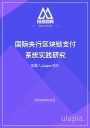 区块链行业：国际央⾏区块链⽀付系统实践研究