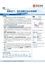 体外诊断行业专题研究：新医改下，体外诊断行业分析框架