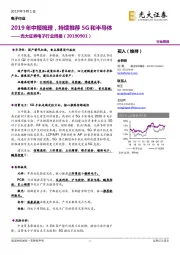 电子行业周报:2019年中报梳理,持续推荐5G和半导体