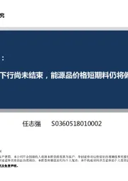 采掘9月份视角：需求下行尚未结束，能源品价格短期料仍将偏弱