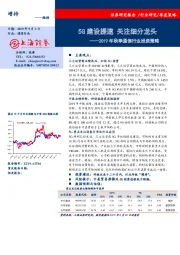 2019年秋季通信行业投资策略：5G建设提速 关注细分龙头