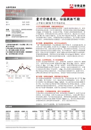 上市银行2019年半年报综述：综述量升价稳质优，估值提振可期