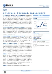 8月汽车产销分析：景气度持续改善，静待金九银十需求复苏