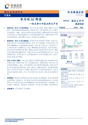 计算机行业深度分析：华为的AI野望-任正非心中真正的大产业