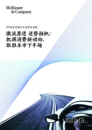 2019麦肯锡汽车消费者洞察：激流勇进 逆势扬帆：把握消费新动向，取胜车市下半场