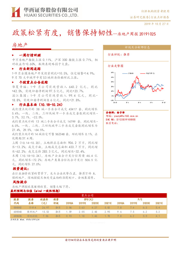 房地产周报：政策松紧有度，销售保持韧性