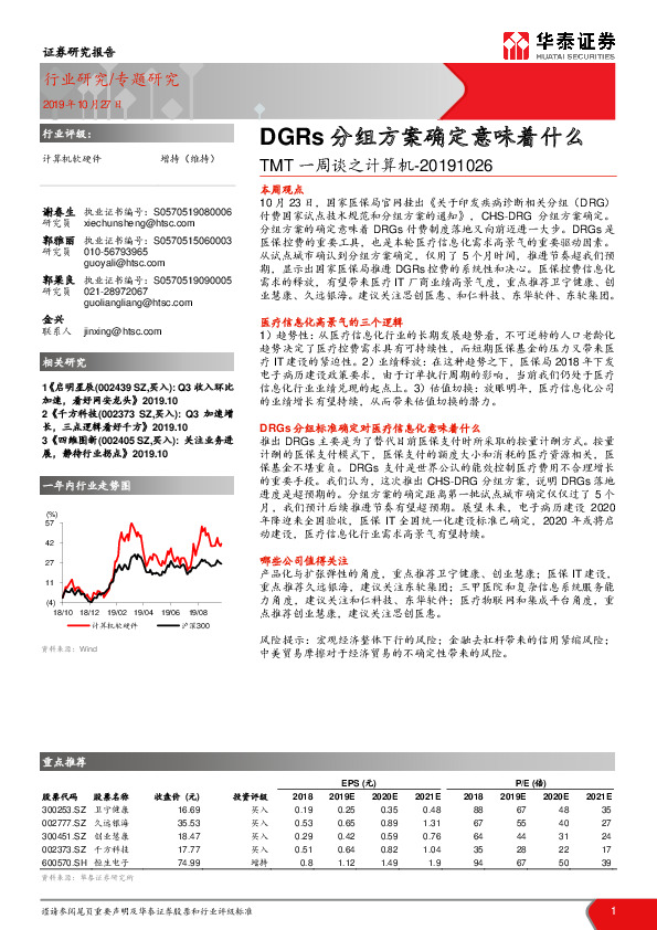 TMT一周谈之计算机：DGRs分组方案确定意味着什么