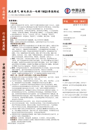 电力设备与新能源行业周报：电新19Q3季报综述-风光景气 锂电承压