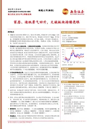 轻工行业2019年三季报总结：家居、造纸景气回升，文娱板块持续亮眼