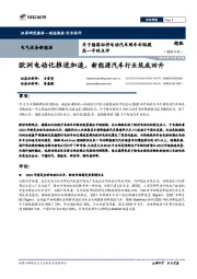 电气设备新能源:关于德国拟将电动汽车购车补贴提高一半的点评-欧洲电动化推进加速,新能源汽车行业筑底回升