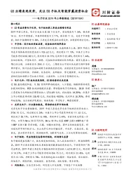 电子行业2019年三季报综述：Q3业绩表现优秀，关注5G手机及智能穿戴投资机会