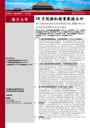 10月挖掘机销量数据点评:10月销量增速两位数持续超预期,2020年行业仍有望实现5%左右的正增长