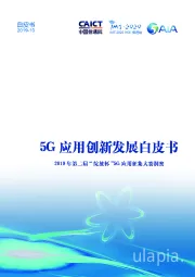 5G应用创新发展白皮书：2019年第二节"中国信通院“绽放杯”5G应用征集大赛洞察