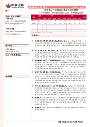 海外电子产业链公司季度营运及展望——中芯国际：3Q19业绩超指引上限，四季度指引乐观