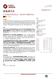 新能源汽车行业动态:产业链整体持续低迷,料政策加码概率较小