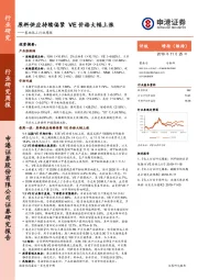 基础化工行业周报：原料供应持续偏紧 VE价格大幅上涨