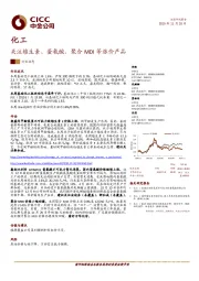 化工行业动态：关注维生素、蛋氨酸、聚合MDI等涨价产品
