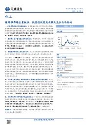 化工行业周报：继续推荐维生素板块、低估值优质成长股及龙头白马标的