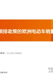 电气设备行业专题研究：基于碳排政策的欧洲电动车销量预测