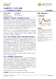 电力设备新能源2020年度策略:电动新时代,风光大周期