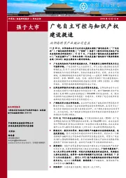 广电自主可控与知识产权建设提速：汉邦高科等产业链公司受益