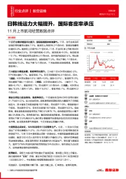 11月上市航司经营数据点评：日韩线运力大幅提升，国际客座率承压