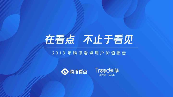 传媒行业：2019年腾讯看点用户价值报告-在看点，不止于看见