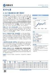 家用电器：从11月数据看龙头集中度提升