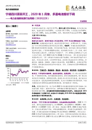 电力设备新能源行业周报:宁德四川项目开工,2020年1月单、多晶电池报价下调