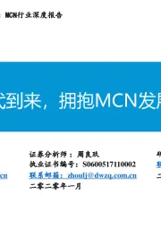 MCN行业深度报告：内容消费时代到来，拥抱MCN发展的黄金年代