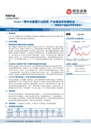 特斯拉产业链点评系列报告一：Model3降价或重塑行业格局产业链迎来持续机会