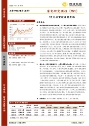 家电研究周报（W1）：12月权重股表现亮眼