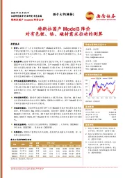 有色金属：特斯拉国产Model3降价-对有色锂、钴、磁材需求拉动的测算