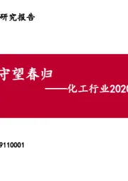 化工行业2020年度投资策略报告:守望春归