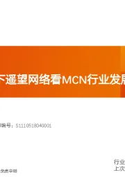 纺织服装行业专题研究:从星期六旗下遥望网络看MCN行业发展