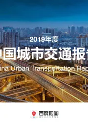 2019年度中国城市交通报告