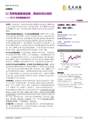 公用事业：2019年电量数据点评：12月发电量增速放缓，降成本压力尚存