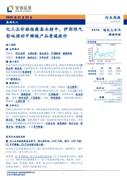 基础化工行业周报:化工品价格指数基本持平,伊朗限气影响推动甲醇链产品普遍涨价